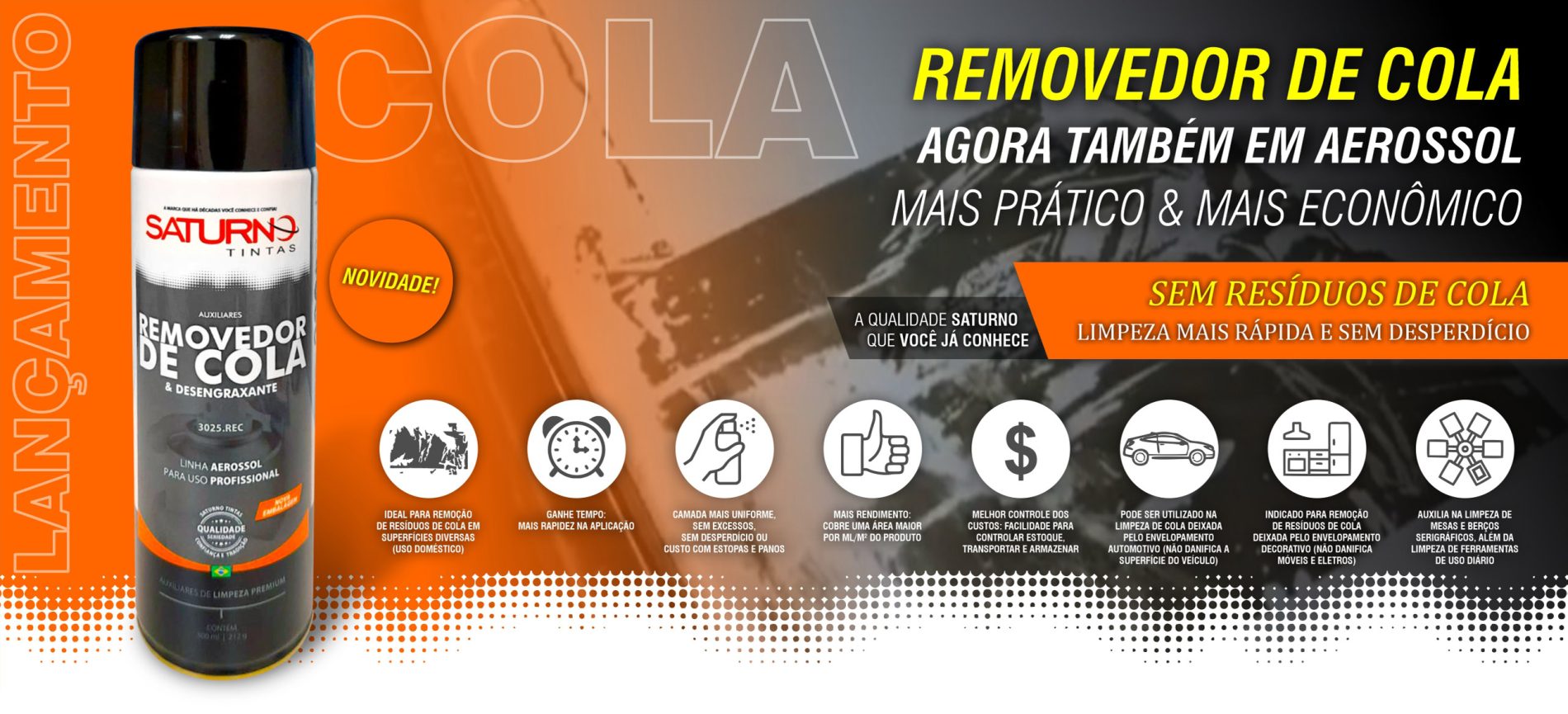 Saturno Tintas removedor de cola envelopamento automotivo envelopamento decorativo